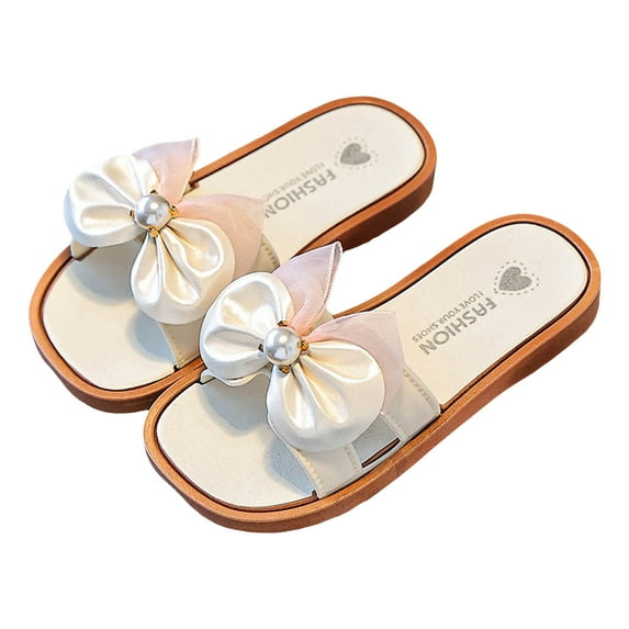 Zanarzt Little Kids Summer Slippers Boys Kids Boys Girls Slides Sandals Comfort Non Slip Beach Pool Shower Shoes Indoor Outdoor (Little Kid/Big Kid) Pink,US 12.5