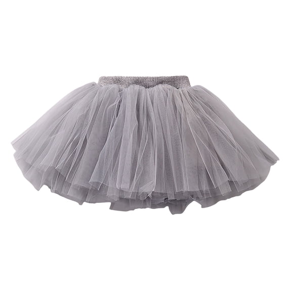 Zanarzt Newborn Outfits Baby Girl Baby Girl Tulle Skirt Toddler Tutu Skirt Layer Birthday Outfit Princess Dancing Skirt Grey,12-18 Months
