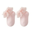 thumbnail image 1 of Zanarzt Ruffle Socks Toddler Ruffle Socks for Girls Baby Grip Socks Non Slip Cute Grippy Frilly Ruffle Socks Pink,0-1 Years, 1 of 4