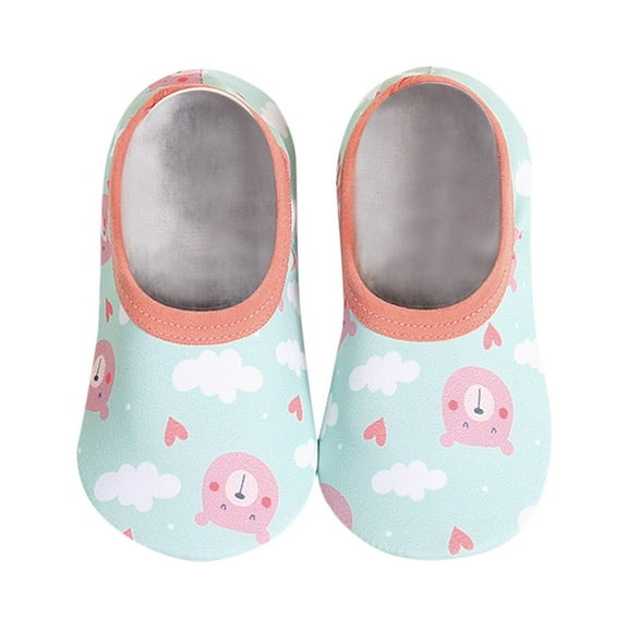 Zanarzt Sock Shoes for Baby Boy Newborn Baby Toddler Animal Prints Cartoon Floor Socks Barefoot Socks Non-Slip Shoes White,US 8.5