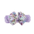 thumbnail image 1 of Zanarzt Soft Headbands Baby Girls Toddler Baby Girls Flower Headband Floral Prints Bowknot Hair Band for Baby Purple,One Size, 1 of 2