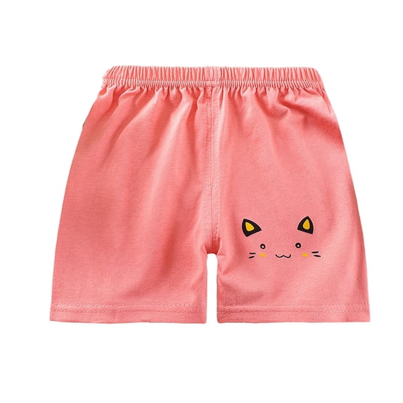 Zanarzt Summer Short Pants Toddler Shorts for Baby Boys Cotton Shorts with Cartoon Print Toddler Baby Boy Summer Clothes Watermelon Red,1-2 Years