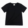 thumbnail image 1 of Zanarzt Summer Tops Teen Cotton Girls T Shirts Kids Short Sleeve Tops Summer Tee Shirts Clothes for Toddlers 4-5 Years,Black, 1 of 7