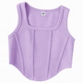 thumbnail image 1 of Zanarzt Summer Tops for Girls Racerback Tank Tops Ribbed Knit Dance Yoga Athletic Casual Kids Teen 8-9 Years,Purple, 1 of 4