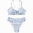 thumbnail image 1 of Zanarzt Teen Girl Bathing Suits Girls Swimsuit Two Piece Bikini Set Summer Bathing Suit with Chest Pad Teen Girls Swimsuits 13-14 Years,Blue, 1 of 5