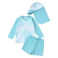 thumbnail image 1 of Zanarzt Toddler 3 Piece Swimsuit Boy Toddlers and Baby Boys' 3-Piece Swimsuit Trunk Rashguard Set and Sun Hat Swimwear Bathing Suit Sunsuit Swim Shirt UPF 50+ Light Blue,2-3 Years, 1 of 7