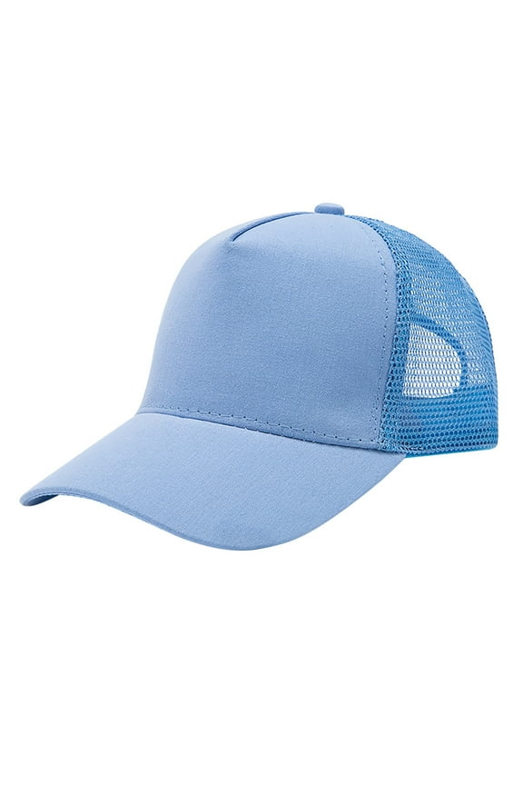 Toddler Baseball Caps Boys Toddler Baseball Cap Baby Cap Sun hat Print Pattern and Solid Color hat Kids boy Girl Blue,One Size