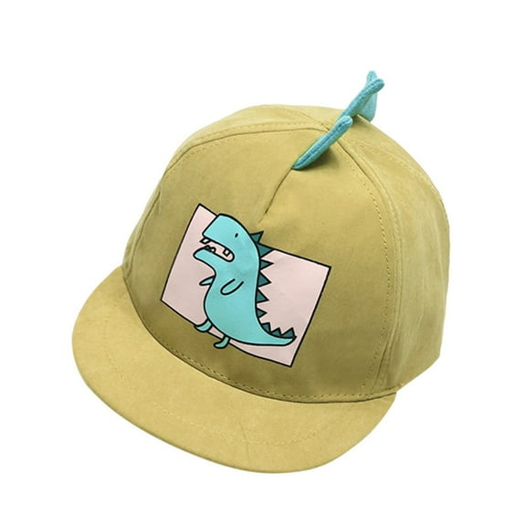 Zanarzt Toddler Baseball Hat Boy Baby Boy Hats Soft Cotton Dinosaur Sun Hat Baseball Cap Sun Hat Yellow,1-4 Years