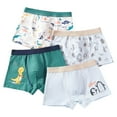 thumbnail image 1 of Zanarzt Toddler Boy Boxer Briefs Soft Boys Clothes Boy Boxer Brief Multipack Little Kids Underwear Children Cute Panties Boys Short Pack of 4 Green,14-16 Years, 1 of 9