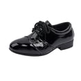 thumbnail image 1 of Zanarzt Toddler Boy Dress Shoes Boys Dress Shoes Lace-Up Oxford Slip on Formal School Shoes(Toddler/littile Kids/Big Kids) Black,US 12.5, 1 of 9
