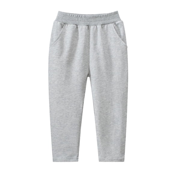 Zanarzt Toddler Boy Jogger Pants Lightweight Toddler Boy Soft Cotton Sweatpants Kids Summer Fall Casual Jogger Pants Light Gray,3-4 Years