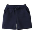 thumbnail image 1 of Zanarzt Toddler Boy Sports Shorts Toddler Boys Athletic Basketball Shorts Baby Boy Soccer Shorts Summer Clothes Navy,6-7 Years, 1 of 9