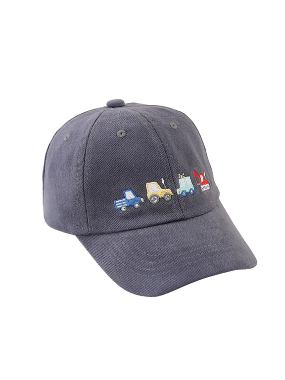 Toddler Boys Girls Baseball Summer Hat Cartoon Caps Boys Hat Children Baseball Summer Girls Kids Sun Kids Hat Blue,One Size
