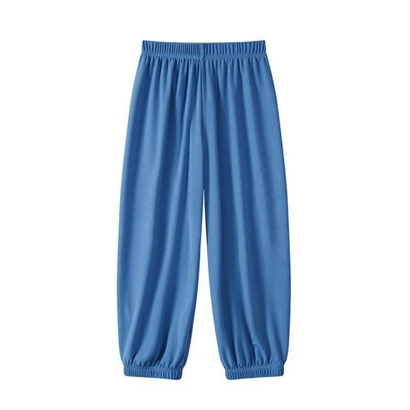 Zanarzt Toddler Boys Pants Soft Casual Pants for Boys Thin Cotton Spring Summer Trousers Toddler Long Pants Back to School Clothes Blue,6-7 Years