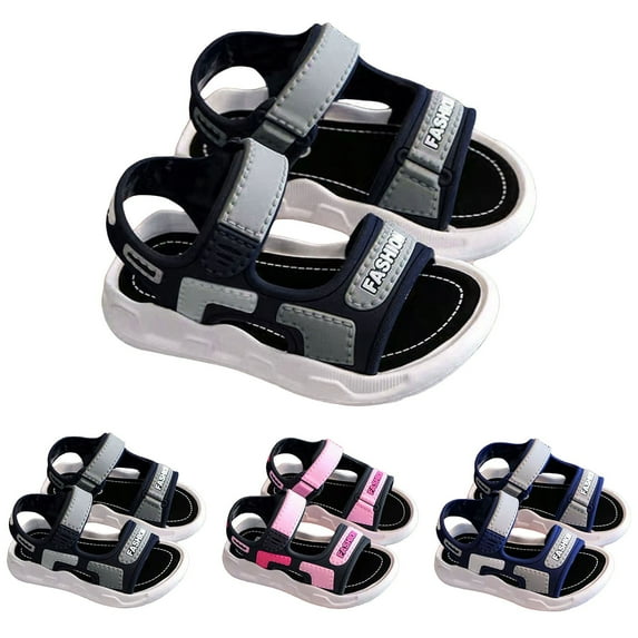 Zanarzt Toddler Boys Sandals Toddler Boys Buckle Sandals Children's Adjustable Back Strap Sandal Pink,1
