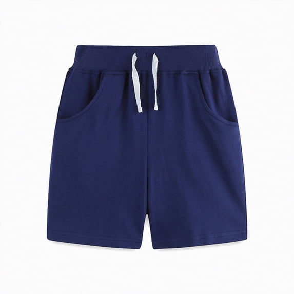 Zanarzt Toddler Boys Shorts Boys Shorts Kids Athletic Shorts Casual Youth Drawstring Summer Clothes with Pockets 2 Years,Navy
