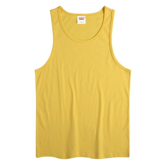Zanarzt Toddler Boys Tank Tops Cotton Boys Tank Tops Casual Sleeveless Crewneck Athletic Workout Tees Basic Solid Undershirts Yellow,12-13 Years