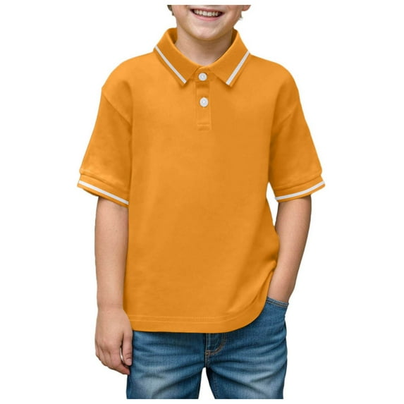 Zanarzt Toddler Clothes Organic Cotton Toddler Short Sleeve Shirts Baby Toddler and Kids Tops Girls and Boys Tees Yellow,8-9 Years