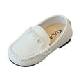 thumbnail image 1 of Zanarzt Toddler Dress Shoes Boys Toddler Boys Girls Dress Shoes Comfort Oxford Shoes Wedding Church Dress Shoes Lace Up Flats (Toddler/Little Kid) White,US 10, 1 of 5