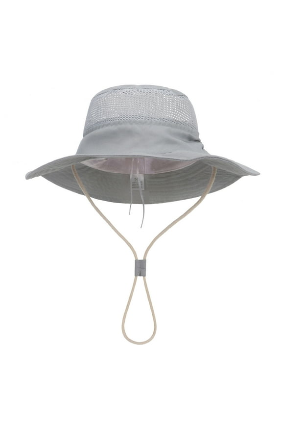 Toddler Girl Beach Sun Hat Baby Toddler Sun Hat Boys Girls Bucket Hat for Kids UPF 50+ Sun Protective Child Summer Beach Hats Grey,2-7 Years