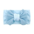 thumbnail image 1 of Zanarzt Toddler Girl Bows and Headbands Baby Girls Cotton Hair Bows Headbands Toddler Baby Boys Girls Stretch Solid Bow Hairband Headwear Headband Gray,One Size, 1 of 2