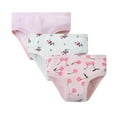 thumbnail image 1 of Zanarzt Toddler Girl Cotton Brief Underwear Little Girls Soft Underwear 3PCS Toddler Kids Breathable Comfort Panties Pink,18-24 Months, 1 of 3