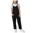 thumbnail image 1 of Zanarzt Toddler Girl Summer Clothes Romper Toddler Girls' Romper Jumpsuit Toddler Girl Clothes Baby Summer Romper Jumpsuit for Kids Black,11-12 Years, 1 of 6