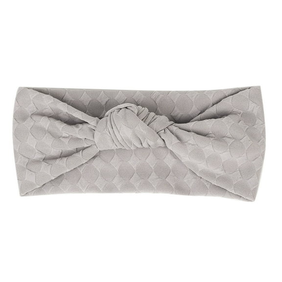 Zanarzt Toddler Hair Bows Headband Baby Girls Headbands Toddler Baby Kids Girls Boys Solid Headband Headwear Accessories Gray,One Size