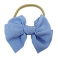 thumbnail image 1 of Zanarzt Toddler Headband Bows Baby Nylon Headbands Hairbands Hair Bow for Baby Girls Toddlers Kids Gray,One Size, 1 of 2