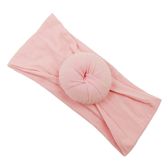 Zanarzt Toddler Headband Soft Headband Bows for Baby Girls Toddler Baby Girls Solid Headband Hair Band for Baby Blue,One Size