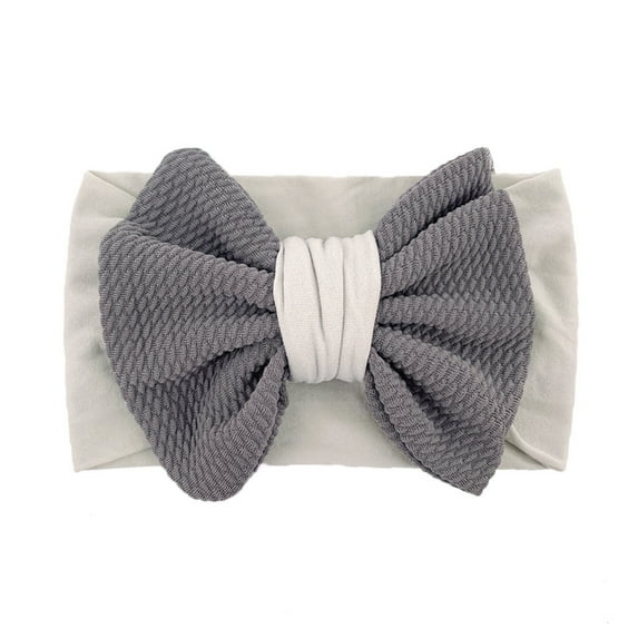 Zanarzt Toddler Headbands with Bows Baby Nylon Headbands Toddler Baby Boys Girls Stretch Solid Bow Hairband Headwear Headband Multicolor,One Size