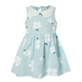 thumbnail image 1 of Zanarzt Toddler Kids Baby Girl Dress Summer Dress Toddler Girls Sleeveless Sundress Floral Prints Princess Dress Dance Party Dresses Light Blue,2-3 Years, 1 of 8