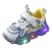 Zanarzt Toddler Light Up Shoes Boys Girls Light Up Shoes Lightweight Breathable Comfort Tennis Walking Running Sneakers for Toddler Little Kids Blue,9