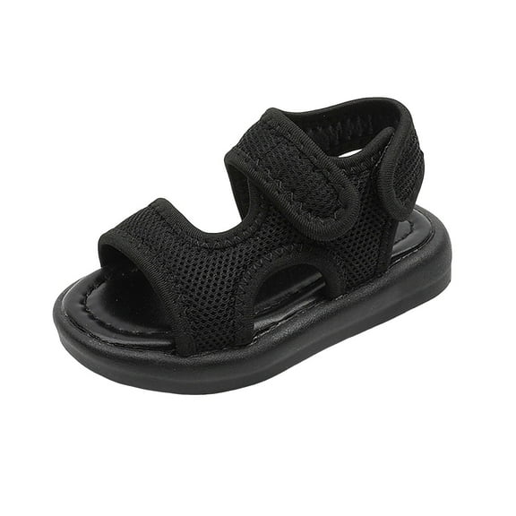 Zanarzt Boy Sandals Boys Girls Sandals Open Toe Summer Outdoor Unisex Child Sport Sandals Athletic Lightweight(Toddler/Little Kid/Big Kid) Black,US 11