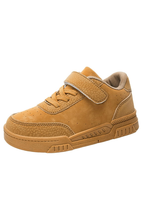 Toddler Shoes Boys Girls Kids Sneaker Toddler/Little Kid Boys Girls Lightweight Breathable Sneakers Strap Athletic Tennis Shoes for Running Walking Khaki,US 13.5