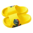 thumbnail image 1 of Zanarzt Toddler Slippers Boys Cloud Slides for Kids Boys Girls Shower Slippers Slip on Sandals Non Slip Open Toe Pillow Slippers Sandals Summer Beach Pool Shoes Yellow,US 3, 1 of 4