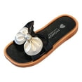 thumbnail image 1 of Zanarzt Toddler Slippers Boys Girls Slippers Cute Summer Thick Sole Platform Cloud Slides Home Sandals Black,US 1.5, 1 of 5