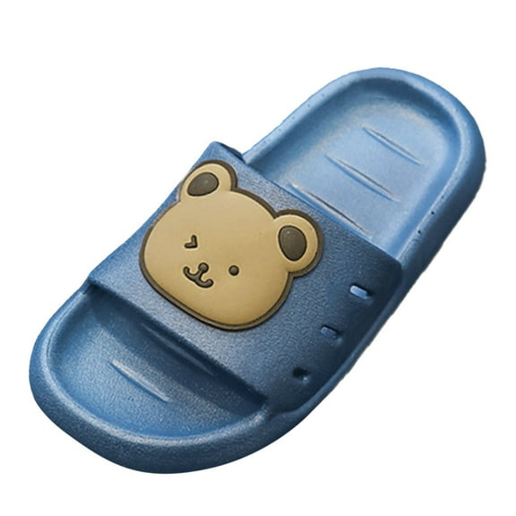 Zanarzt Toddler Slippers Girls Summer Big Kids Cloud slides Boys Girls Slides Non Slip Summer Beach Pool Shoes Toddler Cartoon Slides Sandals Indoor Outdoor Garden Slippers Shower Shoes Blue,US 9