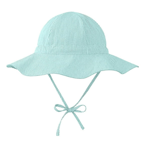 Zanarzt Toddler Summer Bucket Hat Baby Sun Hat UPF 50+ Toddler Sun Protection Bucket Hats for Boys Girls Infant Wide Brim Beach Hat Baby Bucket Hat Green,6-12 Months