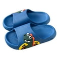 thumbnail image 1 of Zanarzt Toddler Summer Slides Cloud Slides for Kids Shower Slippers Bathroom Pool Sandals Boys Girls Comfy Thick Sole Slippers Summer Non Slip Beach Shoes Blue,US 9, 1 of 4