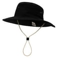 thumbnail image 1 of Zanarzt Toddler Sun Hat Baby Sun Hat Adjustable Outdoor Toddler Swim Beach Pool Hat Kids UPF 50+ Wide Brim Strap Summer Play Hat Black,2-7 Years, 1 of 4