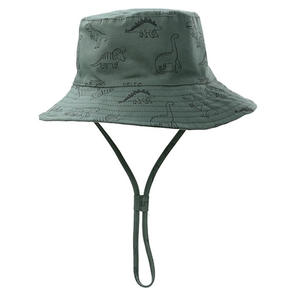 Zanarzt Toddler Sun Hat Wide Brim Baby Baby Sun Hat Kids Summer UPF 50  Toddler Bucket Hat Wide Brim Adjustable Beach Hats for Boys Girls Green,3-4 Years