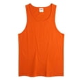 thumbnail image 1 of Zanarzt Toddler Tank Tops Boys Cotton Boys Tank Tops Casual Sleeveless Crewneck Athletic Workout Tees Basic Solid Undershirts Orange,4-5 Years, 1 of 5