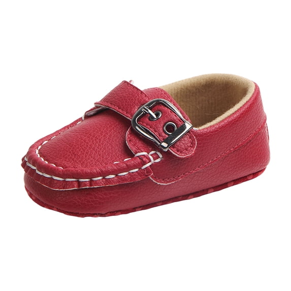 Zanarzt Toddler Tennis Shoes Baby First Walking Shoes Boys Girls Infant Sneakers Dress Shoes Breathable Lightweight Slip On Shoes Red,US 5