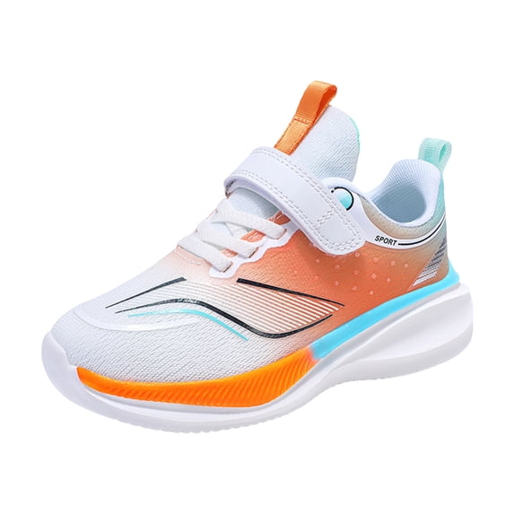 Zanarzt Toddler Tennis Shoes Girls Boys Girls Sneakers for Kids Non Slip Tennis Shoes Fashion Lightweight Breathable Running Sport Athletic Orange,US 2