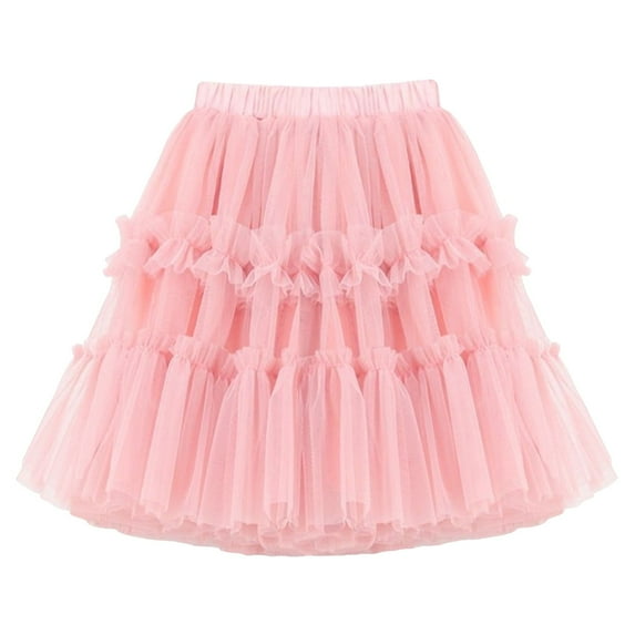Zanarzt Toddler Tutu Skirt Ballet Tutu Skirt Girls Ballet Dance Skirts Layers Tulle Tutu for Toddler Kid Children Pink,5-6 Years