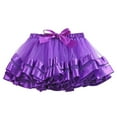 thumbnail image 1 of Zanarzt Toddler Tutu Skirt Girl Tutu Skirts, Baby Girls Tutu Skirt Princess Dancing Skirt Tulle Ballet Dark Purple,2-4 Years, 1 of 4