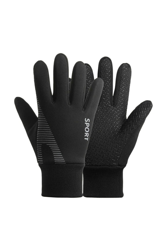 Toddler Waterproof Mittens Kids Sport Glove Non Slip Boys Girls Kids Fishing Gloves for Child Climbing Riding Biking Sports Black,5-7 Years