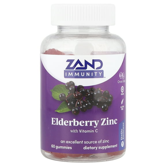 Zand Immunity™, Elderberry Zinc with Vitamin C, 60 Gummies