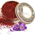 thumbnail image 1 of Zand Saffron Threads 2g Premium Grade 1 Saffron Spice for Cooking Basmati Rice, Paella, Risotto and More in Decorative Airtight Tin with Window Lid, 1 of 9